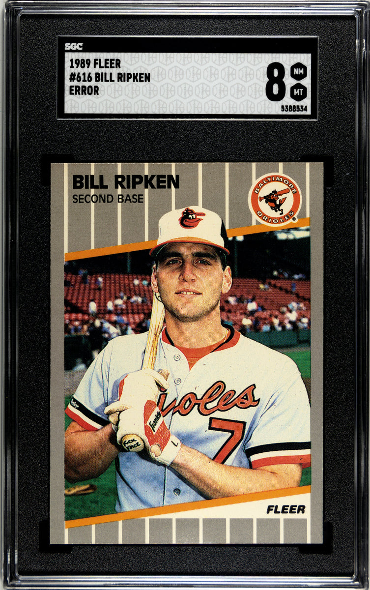 SGC 8 1986 Fleer Bill Ripken #616 Error | LR Cards