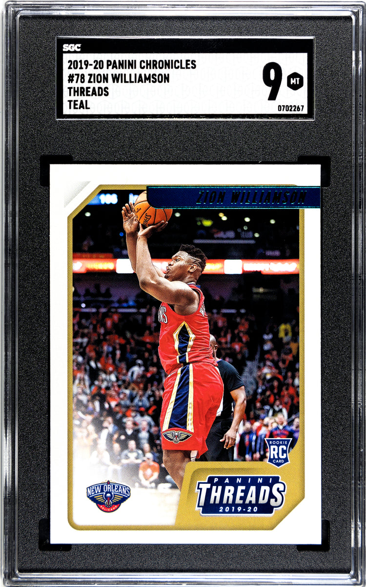 SGC 9 2019-20 Zion Williamson Threads Teal #78 | LR Cards