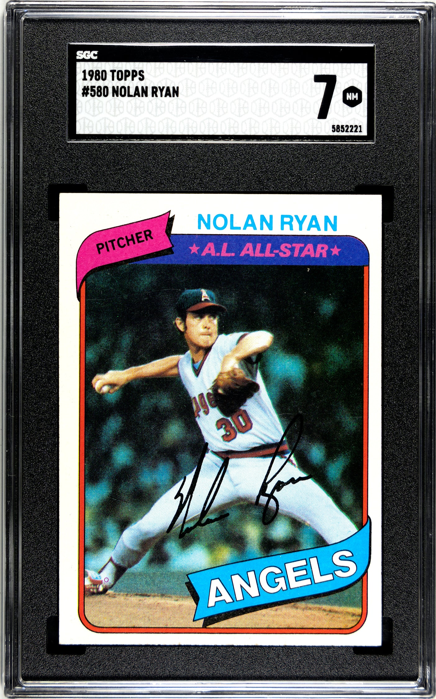 SGC 7 1980 Topps Nolan Ryan #580