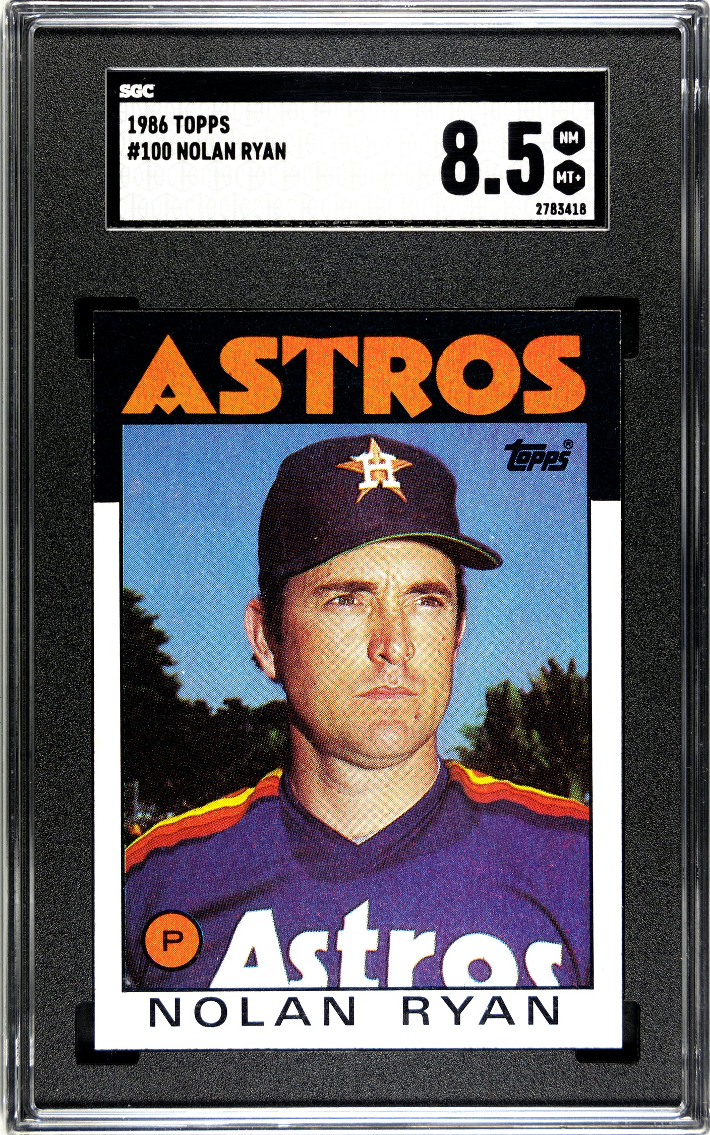 SGC 8.5 1986 Topps Nolan Ryan #100