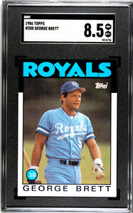 SGC 8.5 1986 Topps George Brett #300
