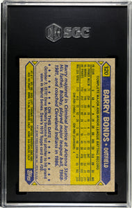 SGC 8 1980 Topps Barry Bonds Rookie #320