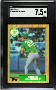 SGC 7.5 1987 Topps Mark McGwire Rookie #366