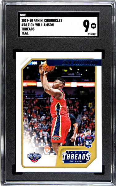 SGC 9 2019-20 Zion Williamson Threads Teal #78 | LR Cards