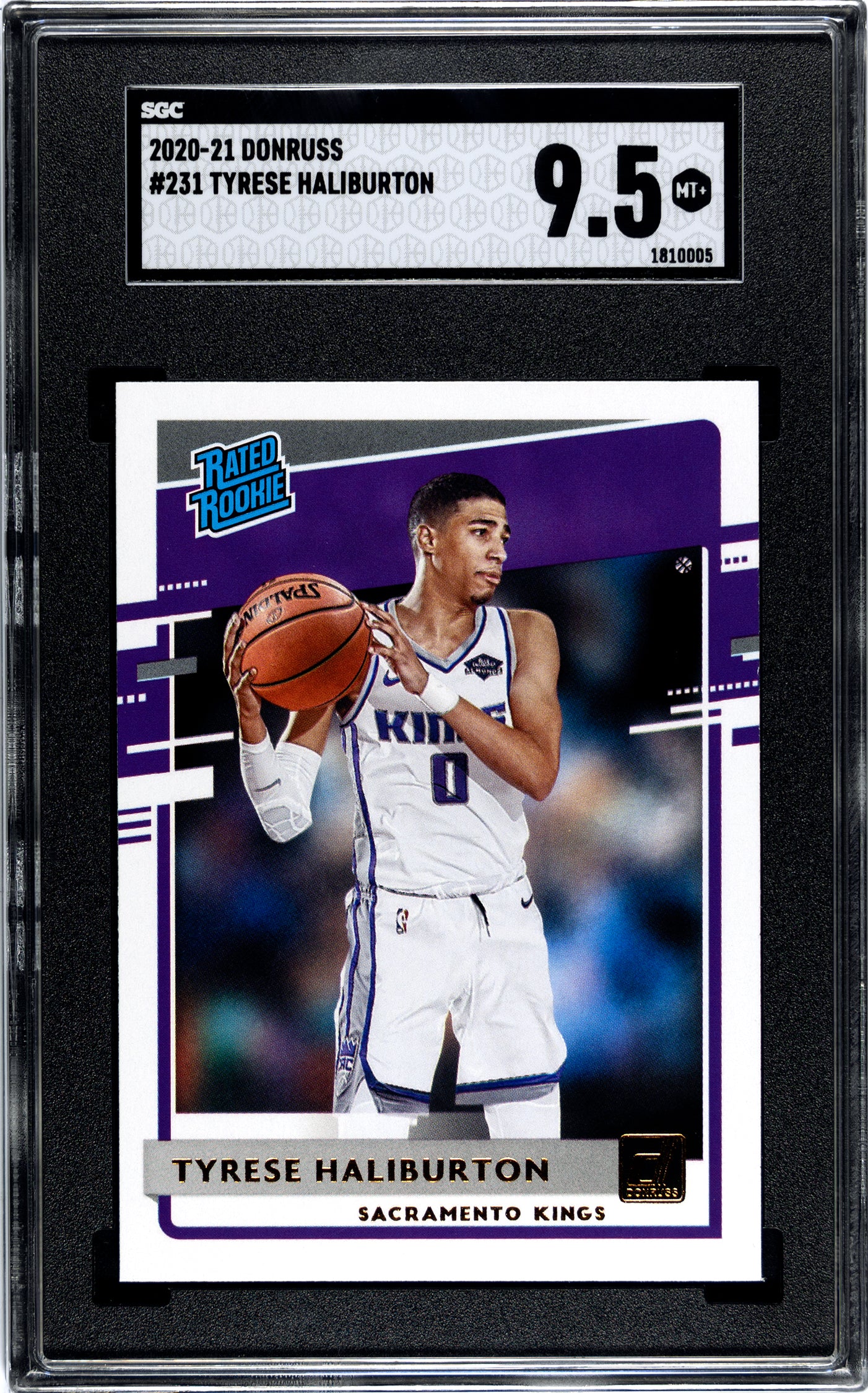 SGC 9.5 Tyrese Haliburton Rated Rookie #231 Valuable Collectible Sports Card