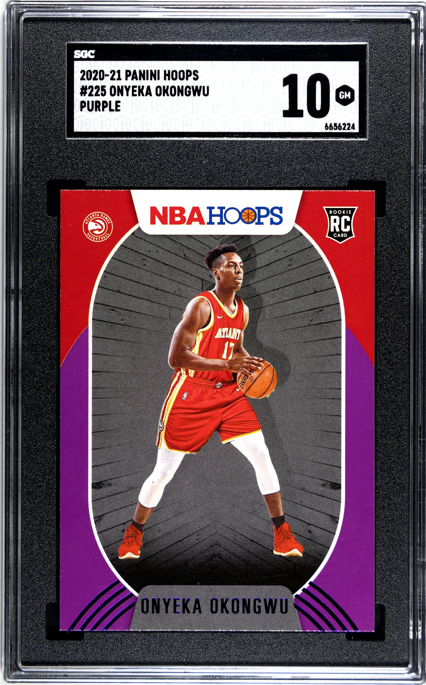 SGC 10 Panini Hoops Onyeka Okongwu Purple Parallel #225