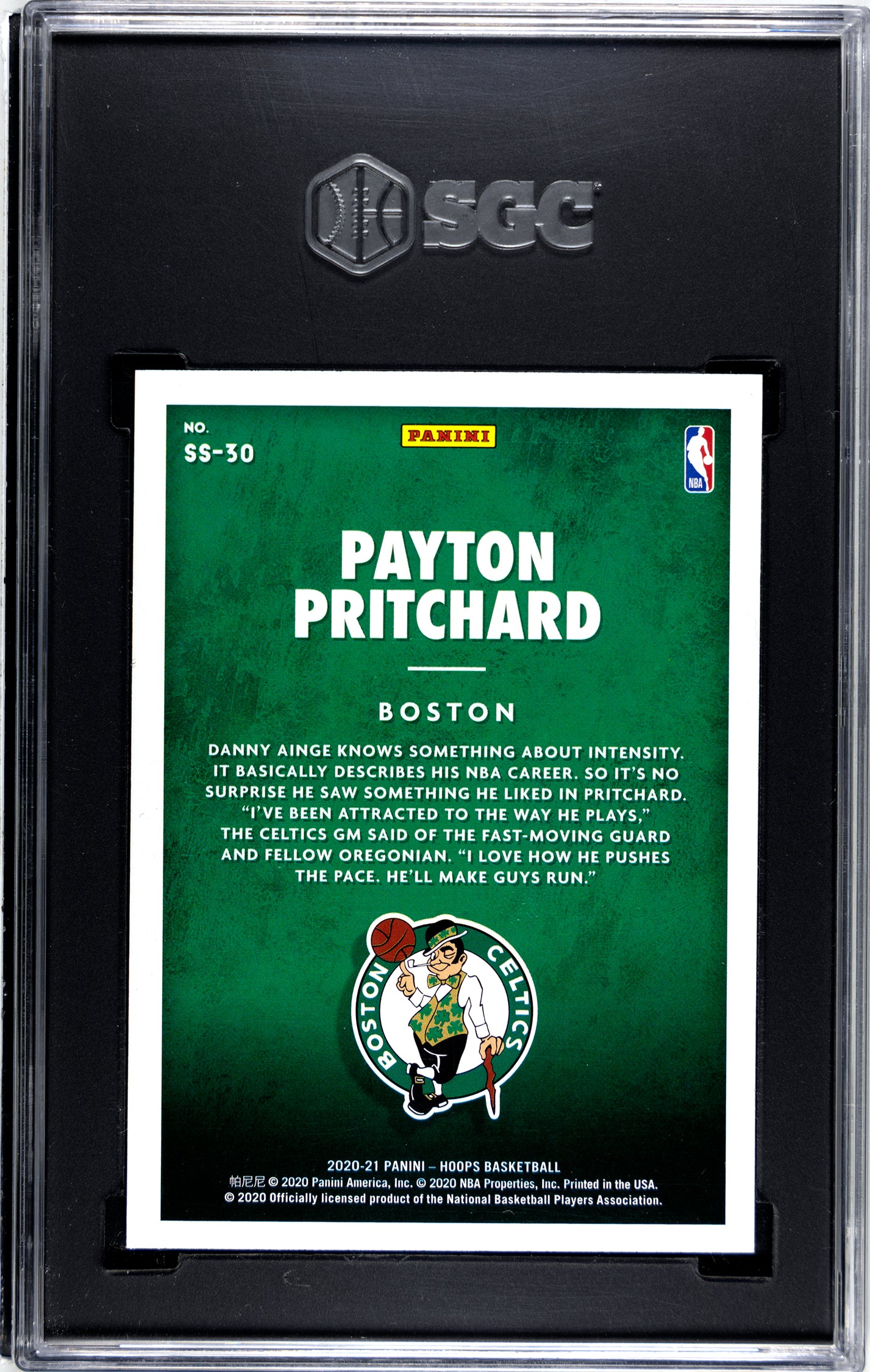 SGC 9 NBA Hoops Payton Prichard Now Playing Holo #SS-30