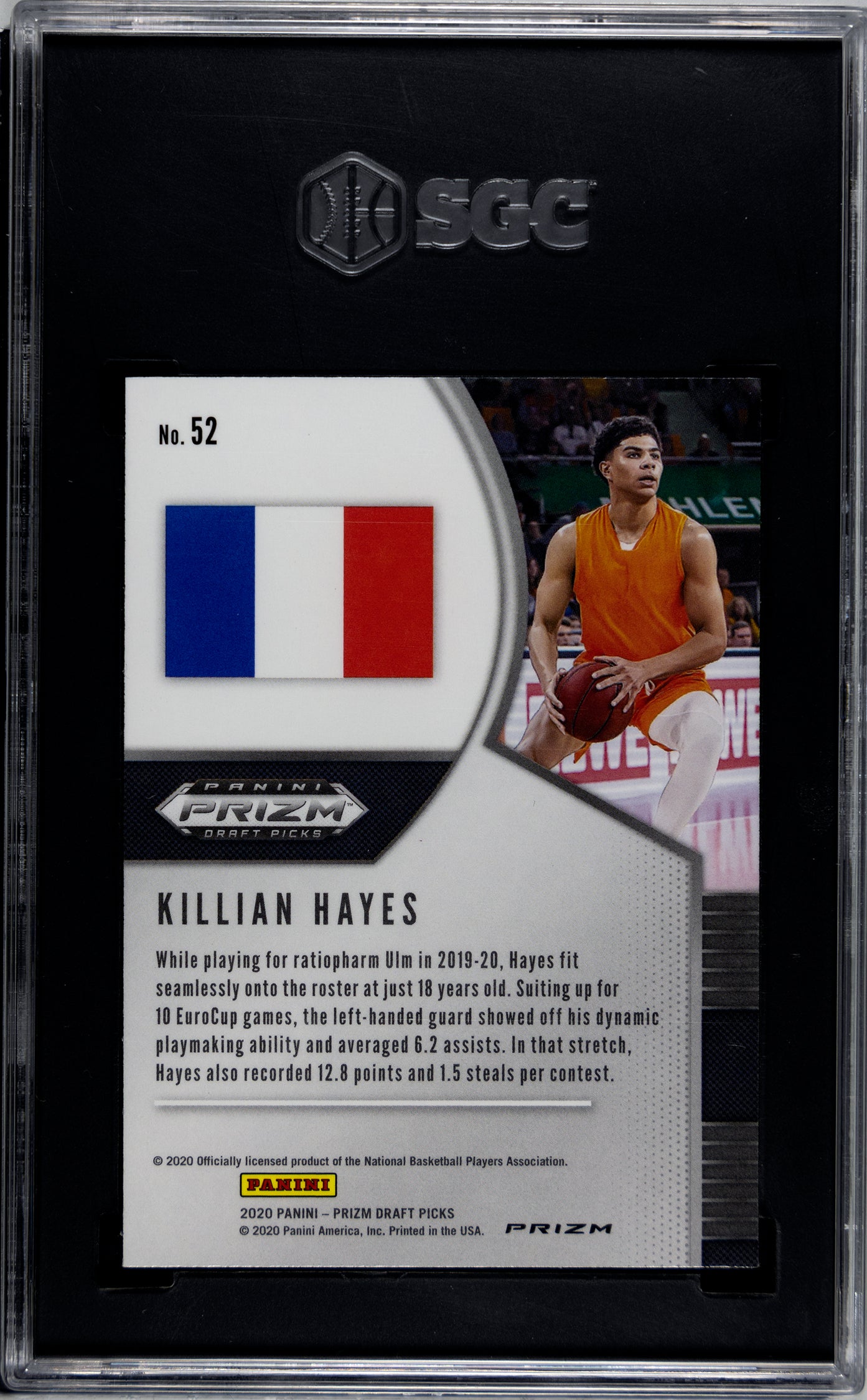 SGC 9.5 Killian Hayes Green Prizm D.P. #52