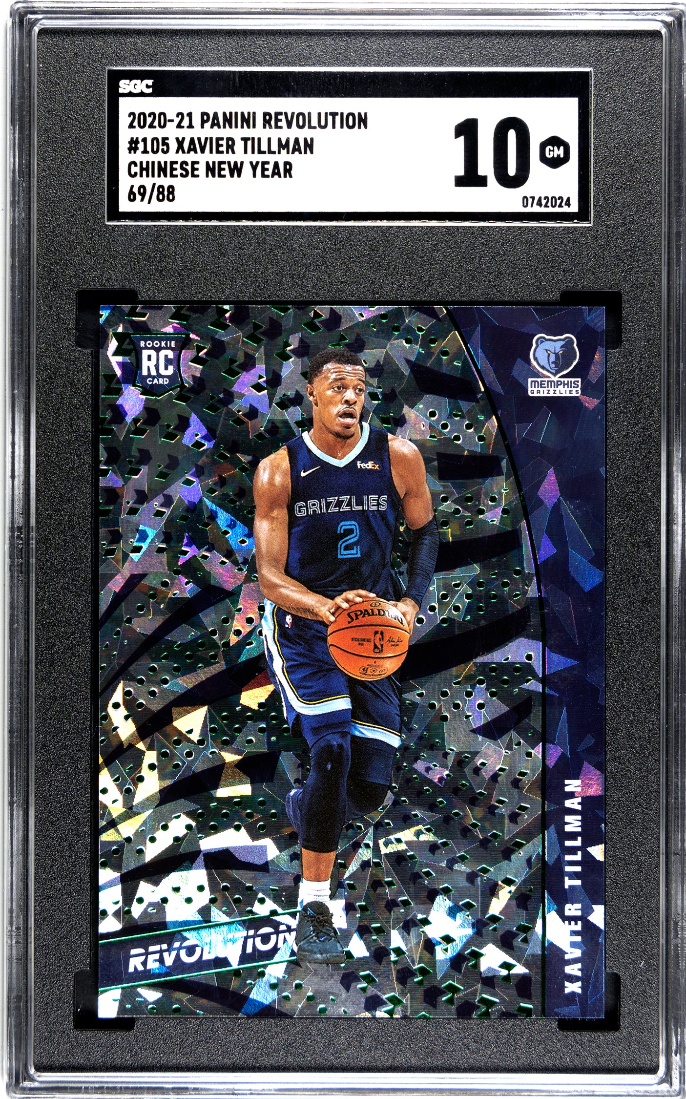 SGC 10 Xavier Tillman 2020-21 CNY Revolution /88 Rookie #105