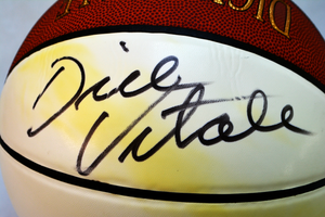 Dick Vitale Autographed Basketball w/ James Spence Authentication LOA Valuable Collectible